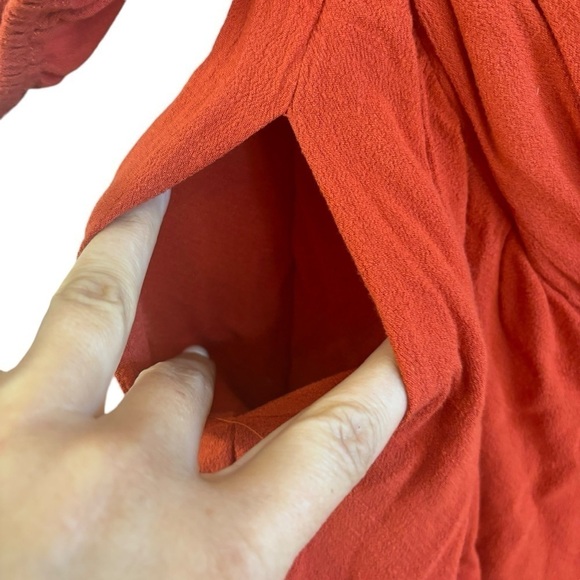 Lulu’s Bohemian Puff Sleeve Backless Bow Flounce Romper Women’s Small Western - Picture 10 of 16